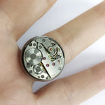 anello regolabile con movimento meccanico originale