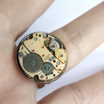 anello con movimento meccanico acciaio