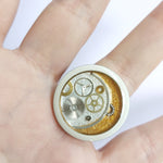 anello in acciaio, regolabile