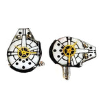 gadgets Millenium Falcon, gemelli da polso steampunk.