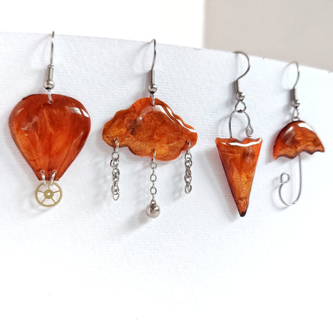 ORECCHINI CIELO ARANCIONE