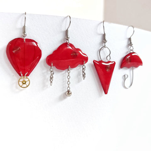 ORECCHINI CIELO ROSSO